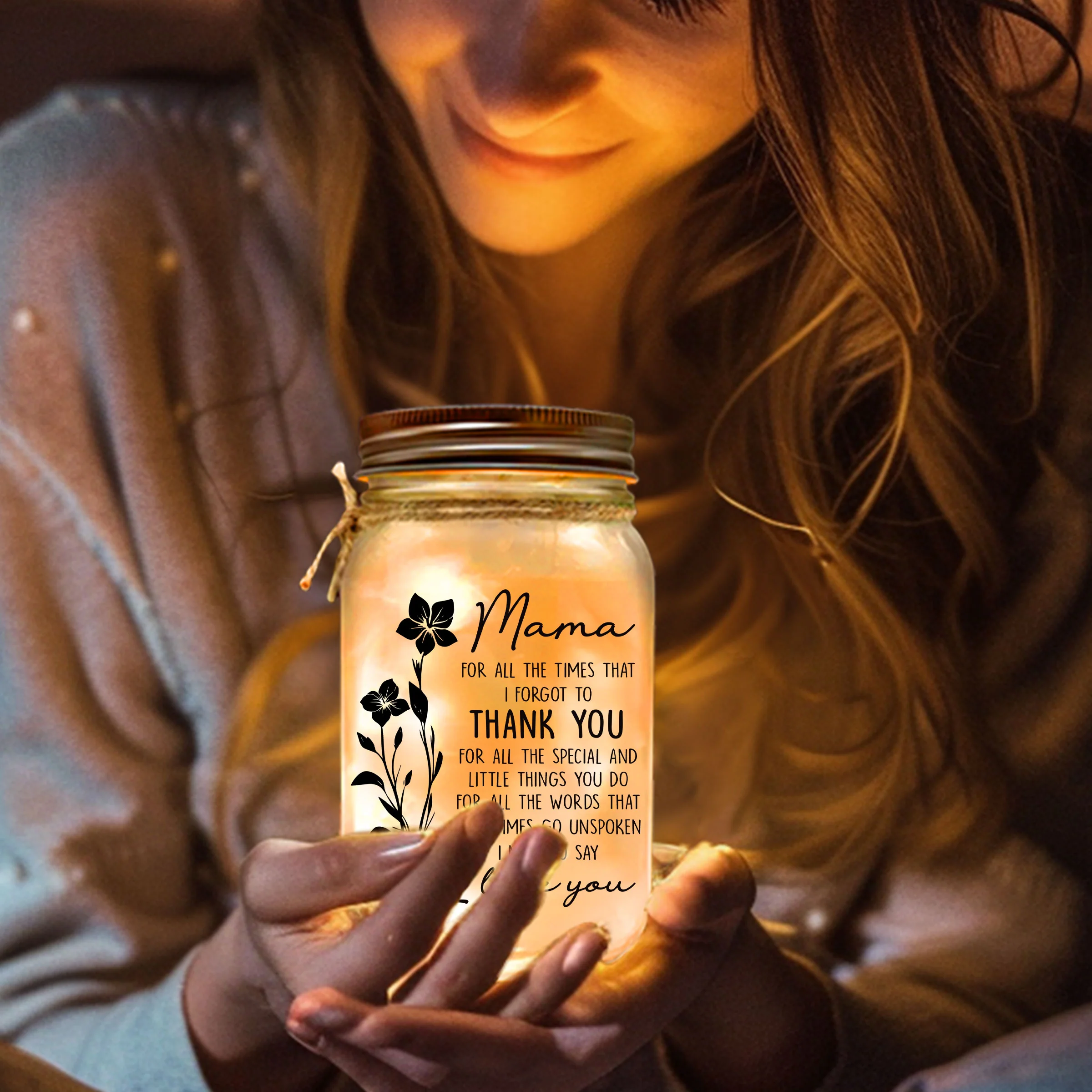 You Make Life So Special Mom - Personalized Custom Mason Jar Light - Image 3