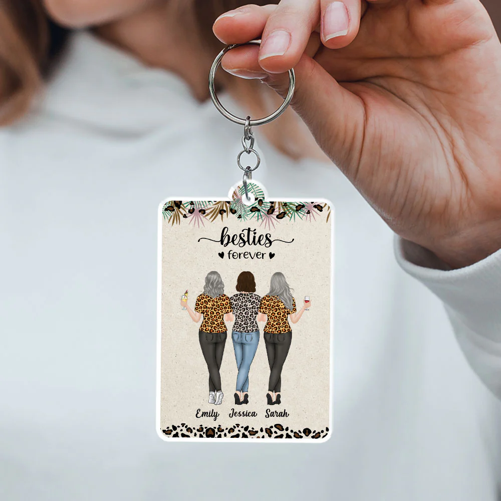 You Make Me Laugh Everyday - Personalized Custom Acrylic Keychain - Image 3