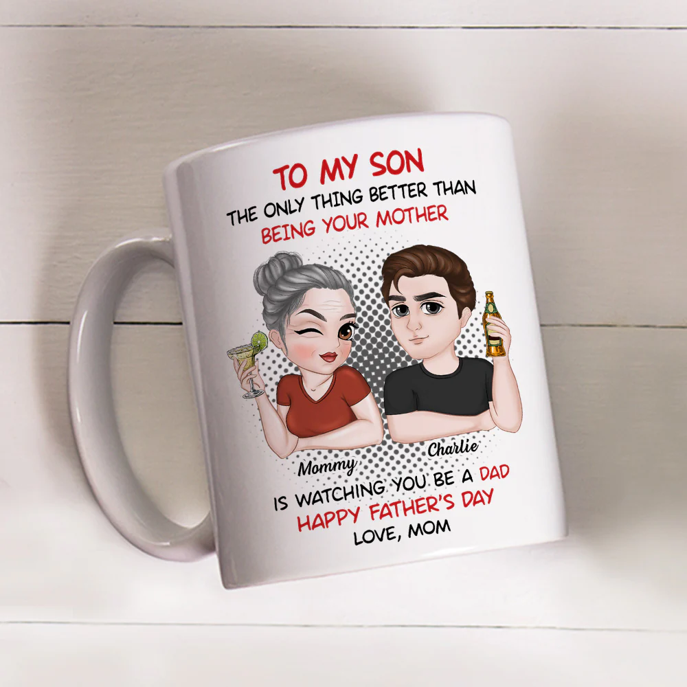 You Make Me Proud - Personalized Custom Coffee Mug - Image 2