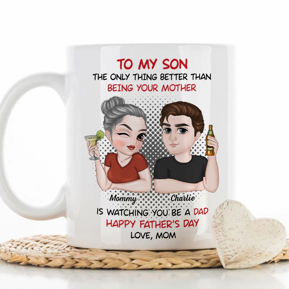 You Make Me Proud - Personalized Custom Coffee Mug - Image 3
