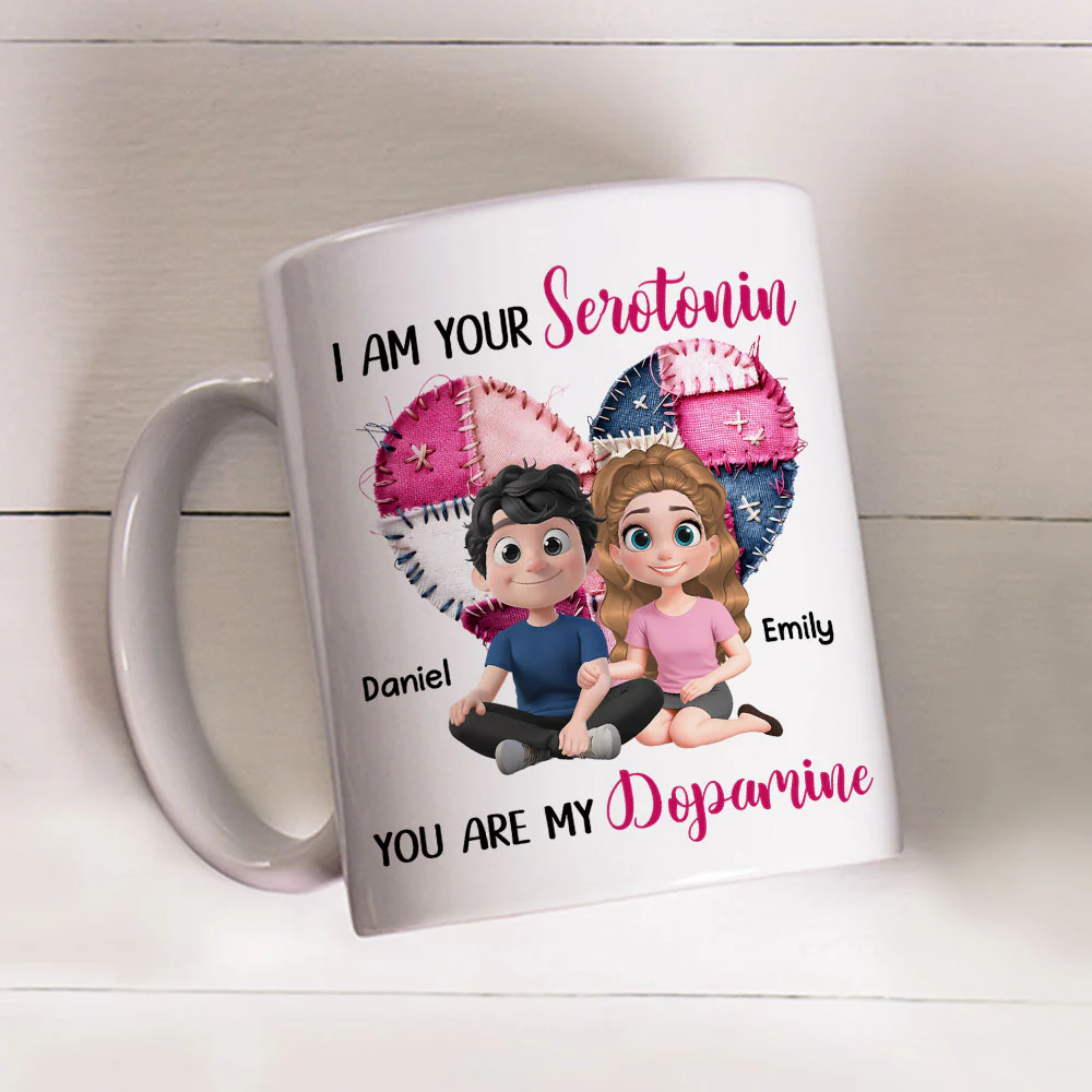 You Make My Heart Happy - Personalized Custom Coffee Mug - Image 2