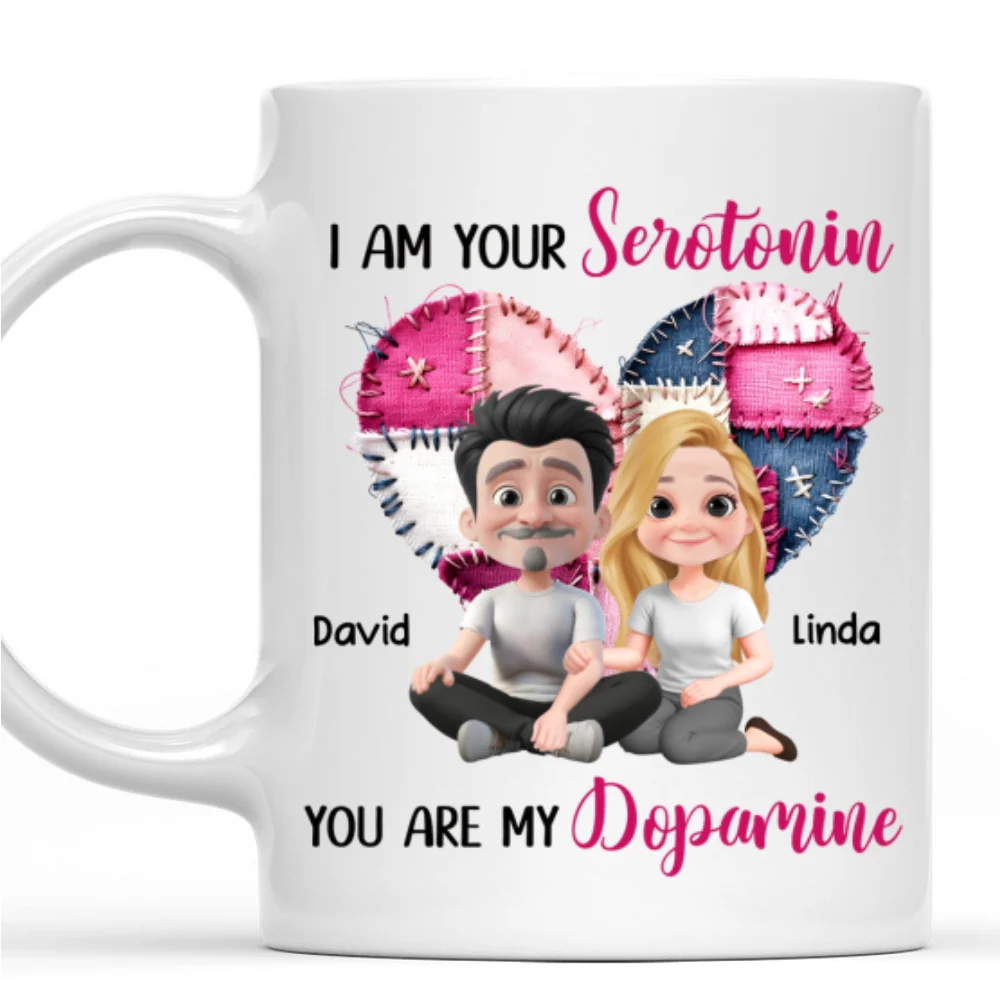 You Make My Heart Happy - Personalized Custom Coffee Mug - Image 7