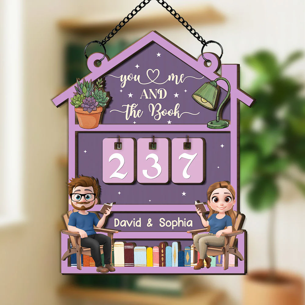 You Me And The - Personalized Custom Tracker Sign