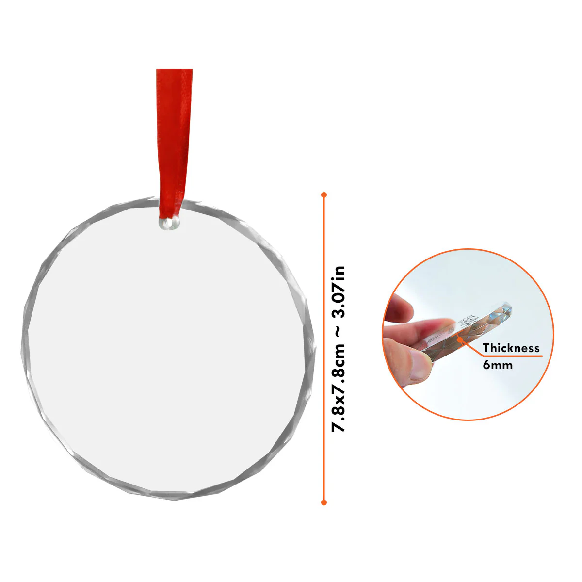 You Me And The Pet - Personalized Custom Glass Ornament - Image 5