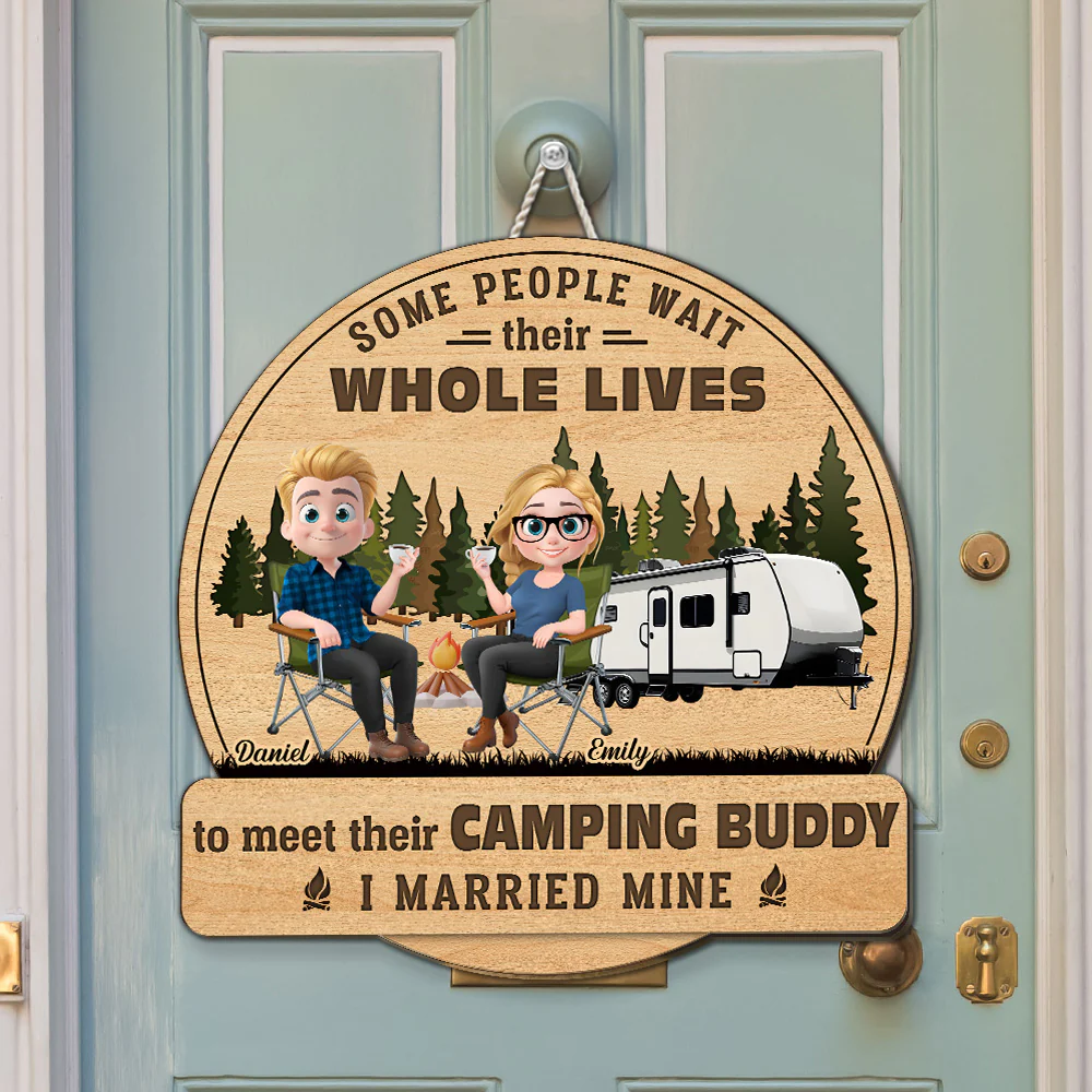 You Me And The Wild - Personalized Custom Wood Sign - Image 2