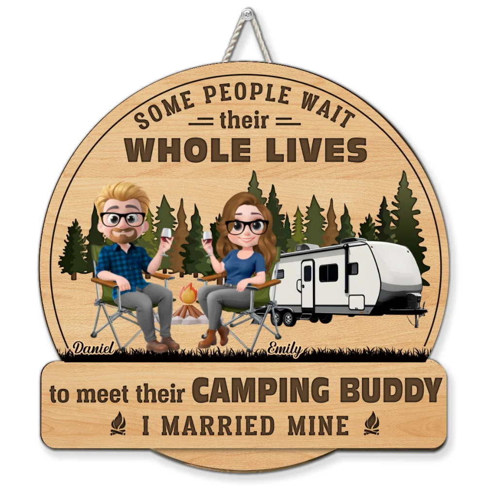You Me And The Wild - Personalized Custom Wood Sign - Image 5
