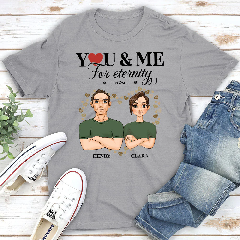 You And Me For Enternity - Personalized Custom Unisex Classic T-shirt - Image 3