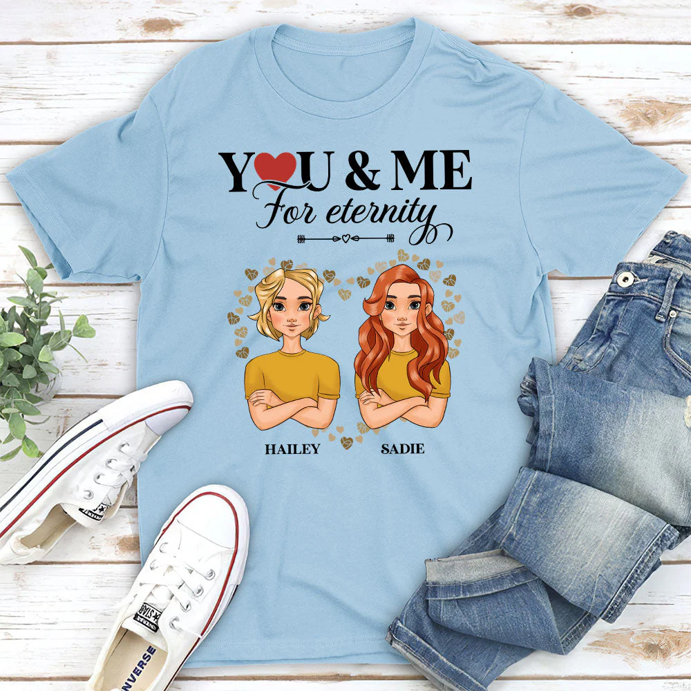 You And Me For Enternity - Personalized Custom Unisex Classic T-shirt - Image 5