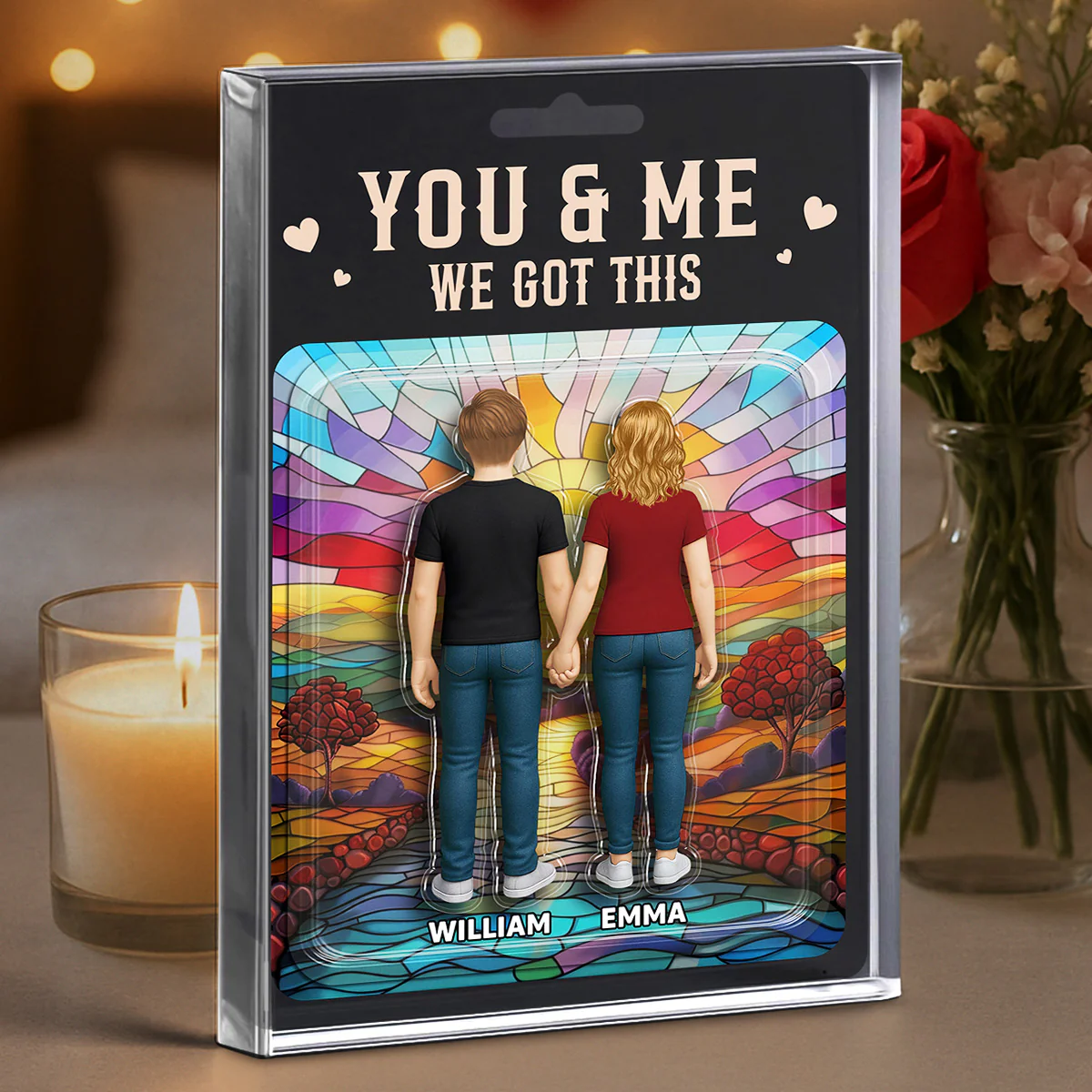 You & Me We Got This - Personalized Custom Acrylic Plaque - Image 3