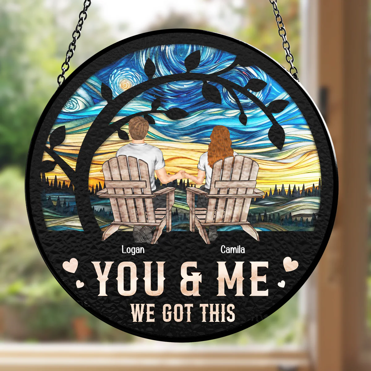 You & Me We Got This - Personalized Custom Window Hanging Suncatcher