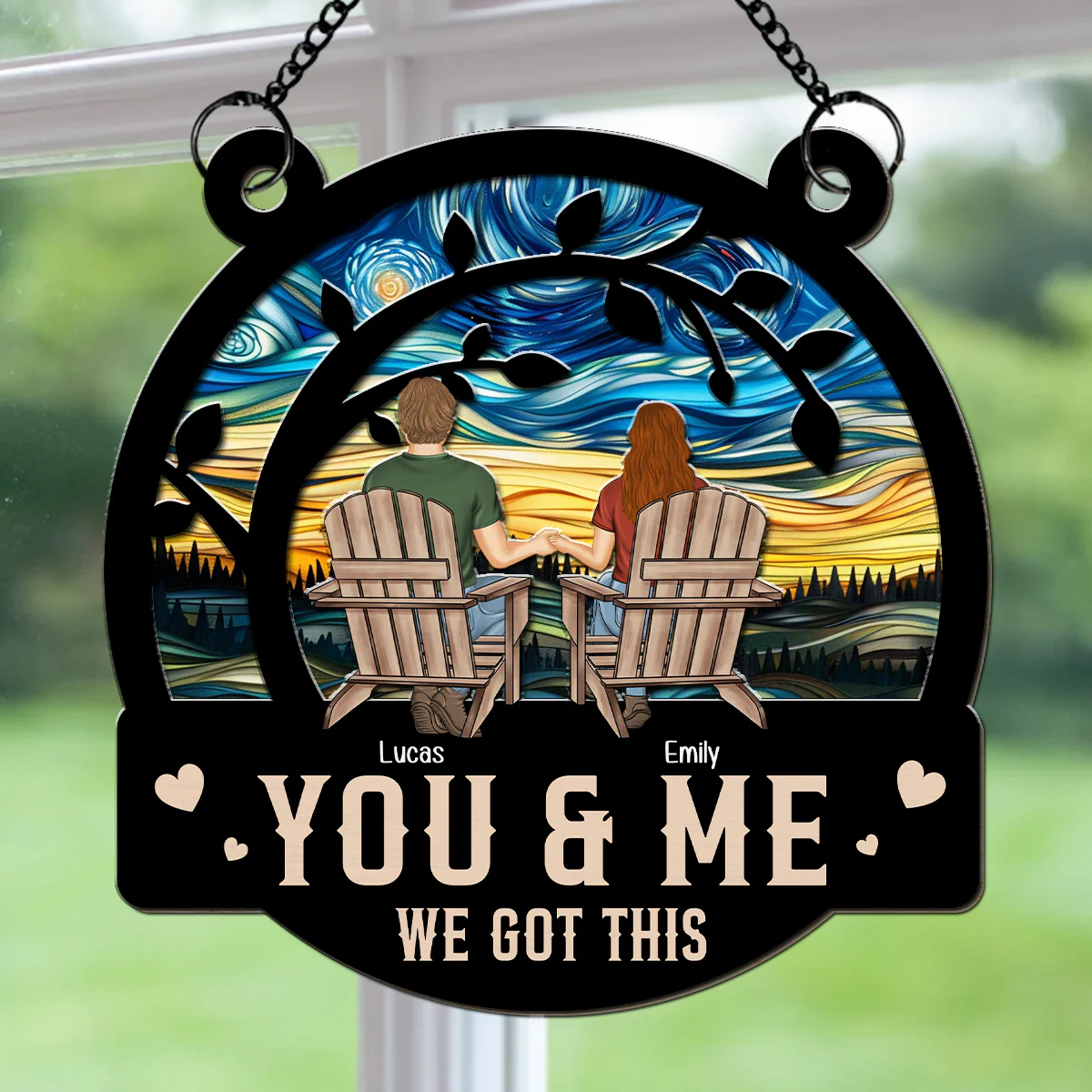 You & Me We Got This Ver 2 - Personalized Custom Suncatcher