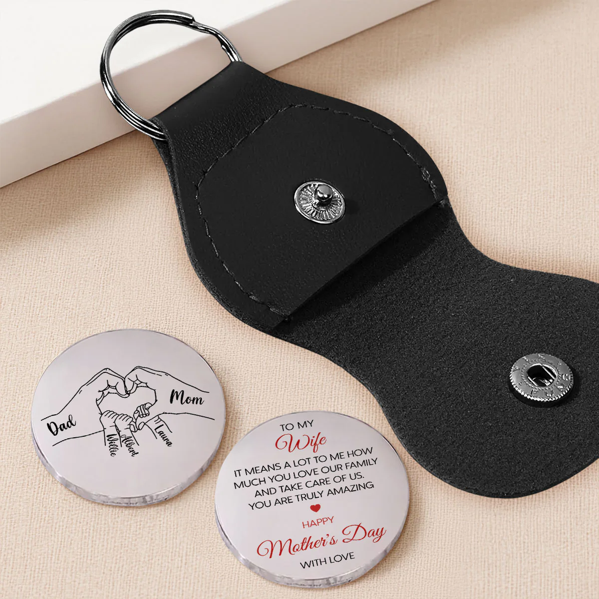 You Mean A Lot To Me - Personalized Custom Pocket Hug - Image 2