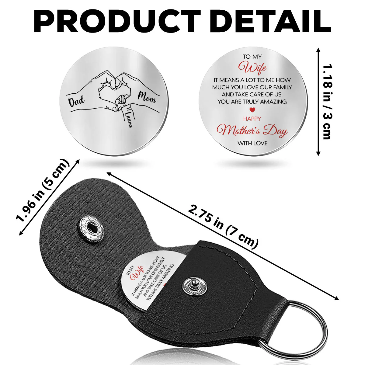 You Mean A Lot To Me - Personalized Custom Pocket Hug - Image 5