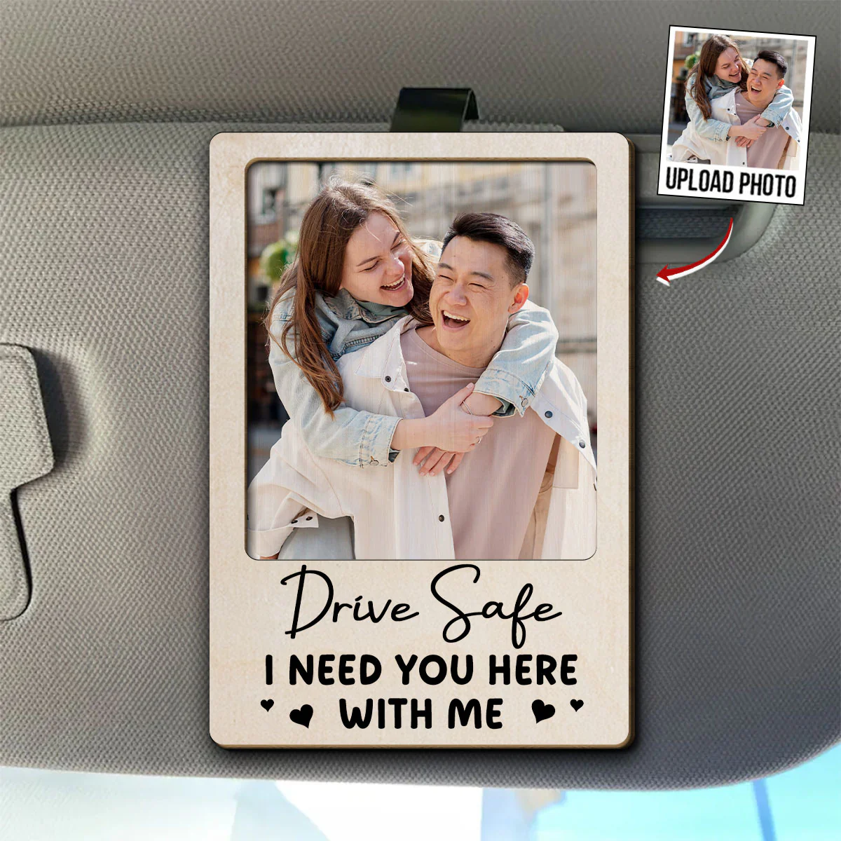 You Mean The World To Me - Personalized Custom Car Visor Clip