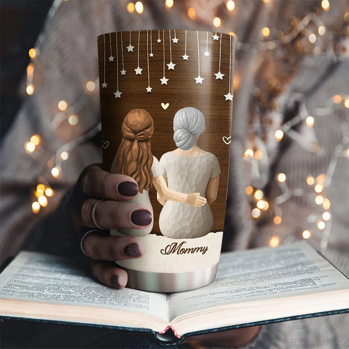 You Mean The World To Me - Personalized Custom Tumbler - Image 3