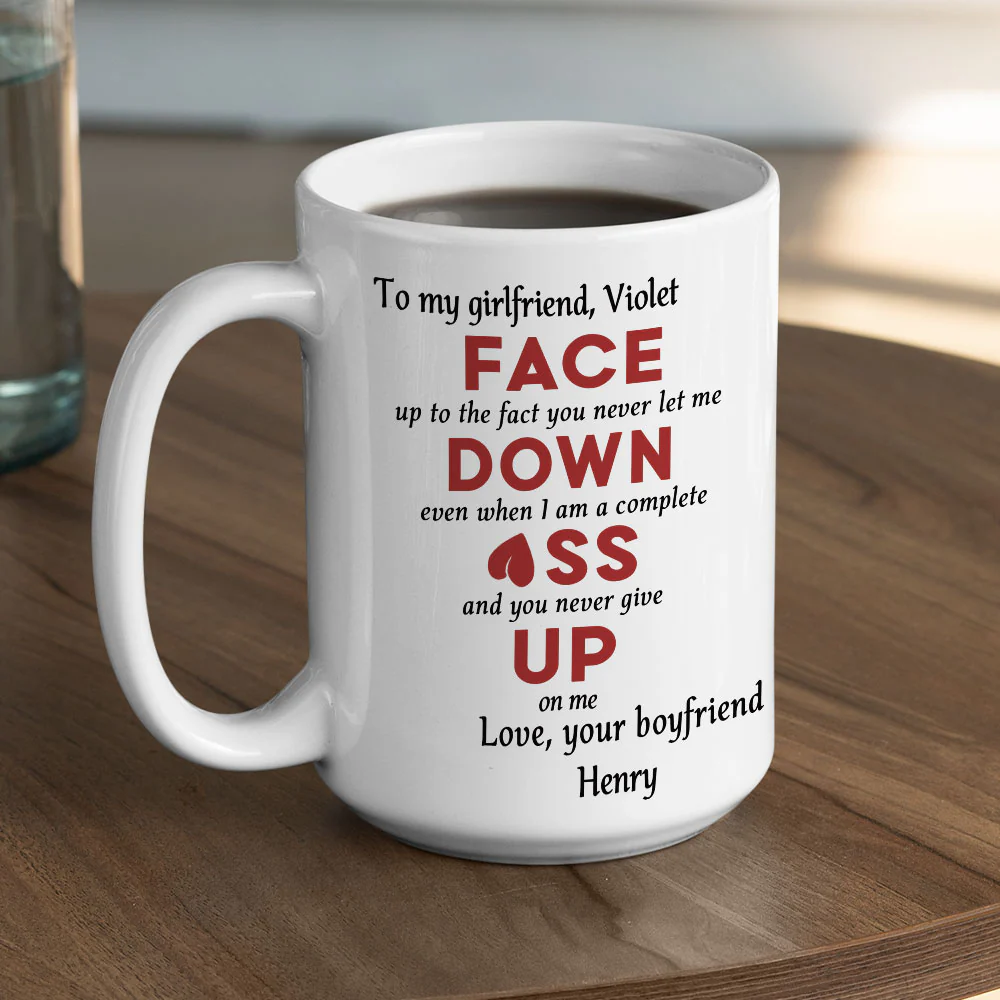 You Never Give Up On Me - Personalized Custom Coffee Mug - Image 7