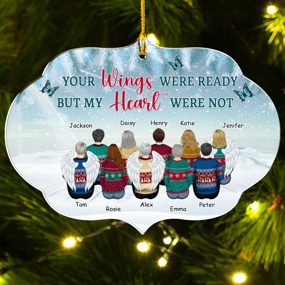 You Never Left My Heart - Personalized Custom Acrylic Ornament - Image 5