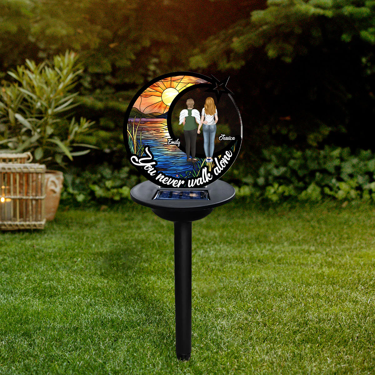 You Never Walk Alone - Personalized Custom Solar Light - Image 4