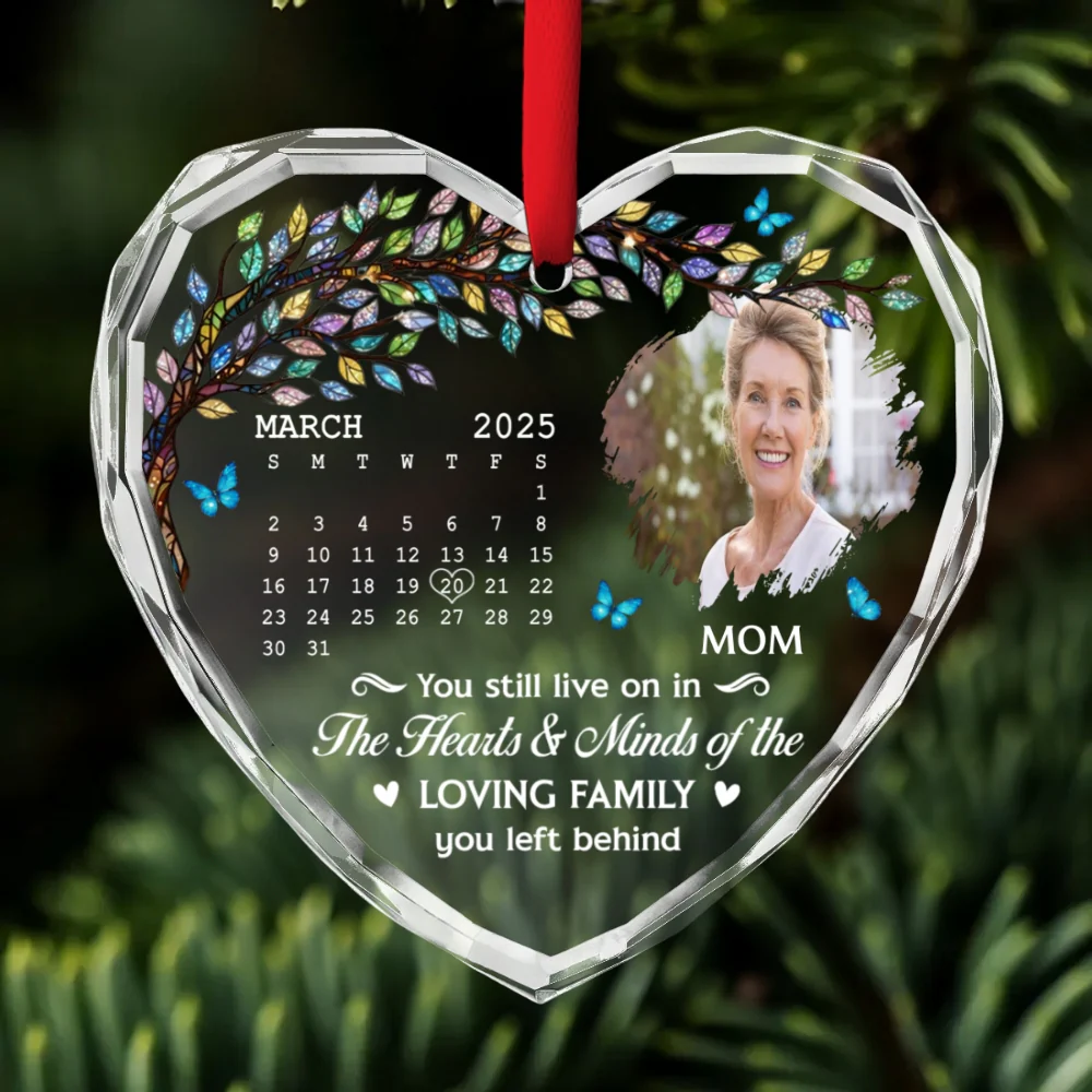You Still Live On - Personalized Custom Glass Ornament - Image 6