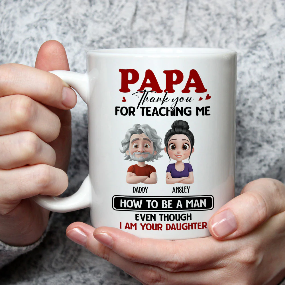 You Taught Me To Lead - Personalized Custom Coffee Mug - Image 2