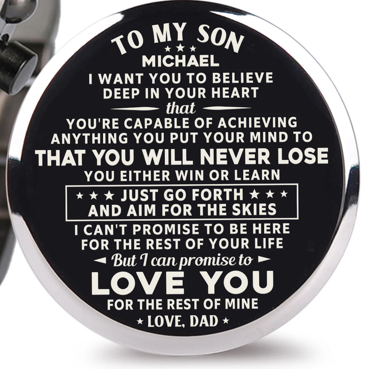 You Will Never Lose - Personalized Engraved Wooden Watches GQ026 - Image 2