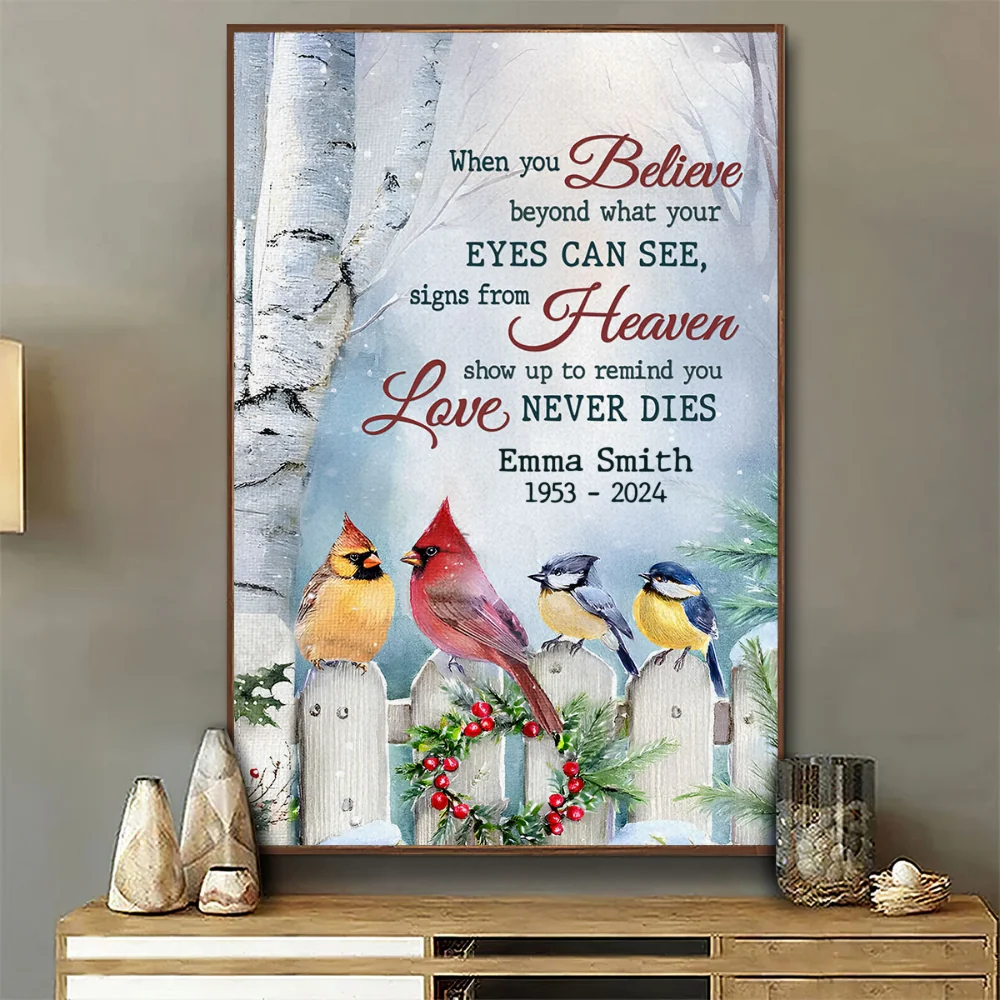 You Will Remain In Our Hearts Forever - Personalized Custom Poster - Image 6