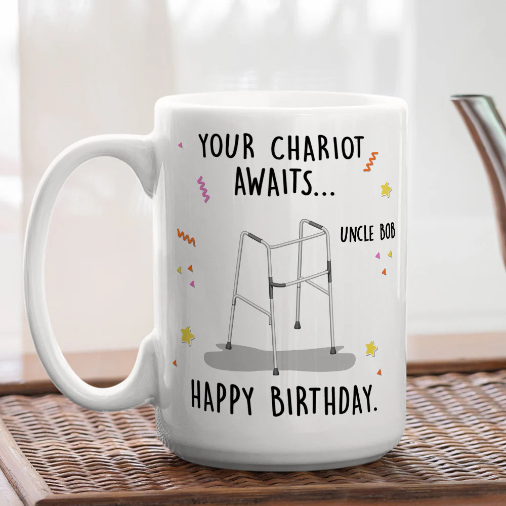 Your Chariot Awaits - Personalized Custom Coffee Mug - Image 4
