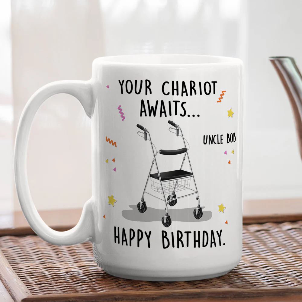 Your Chariot Awaits - Personalized Custom Coffee Mug - Image 5