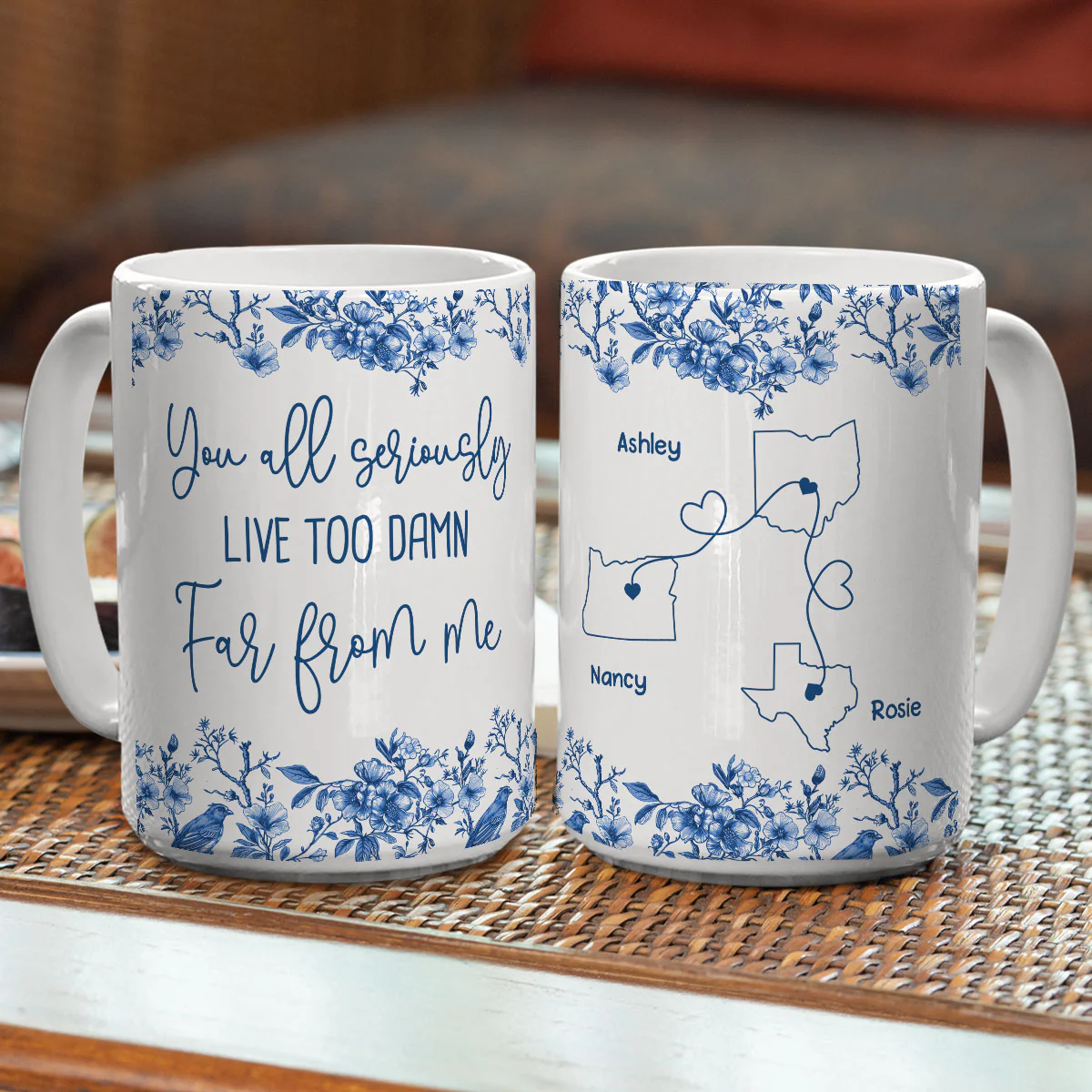 Your Distance Hurts My Soul- Personalized Custom Coffee Mug - Image 3