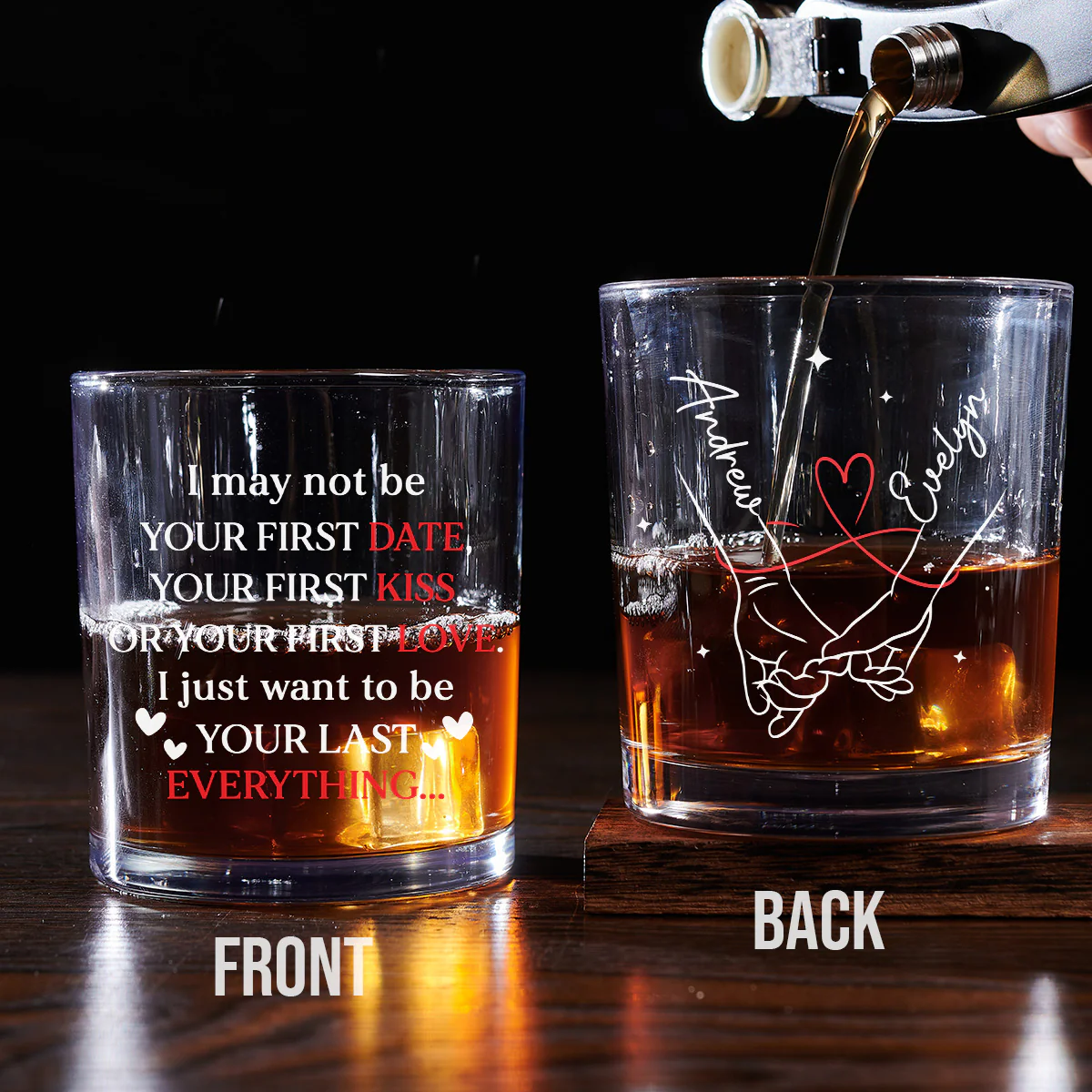 Your Last Everything - Personalized Custom Engraved Whiskey Glass - Image 3