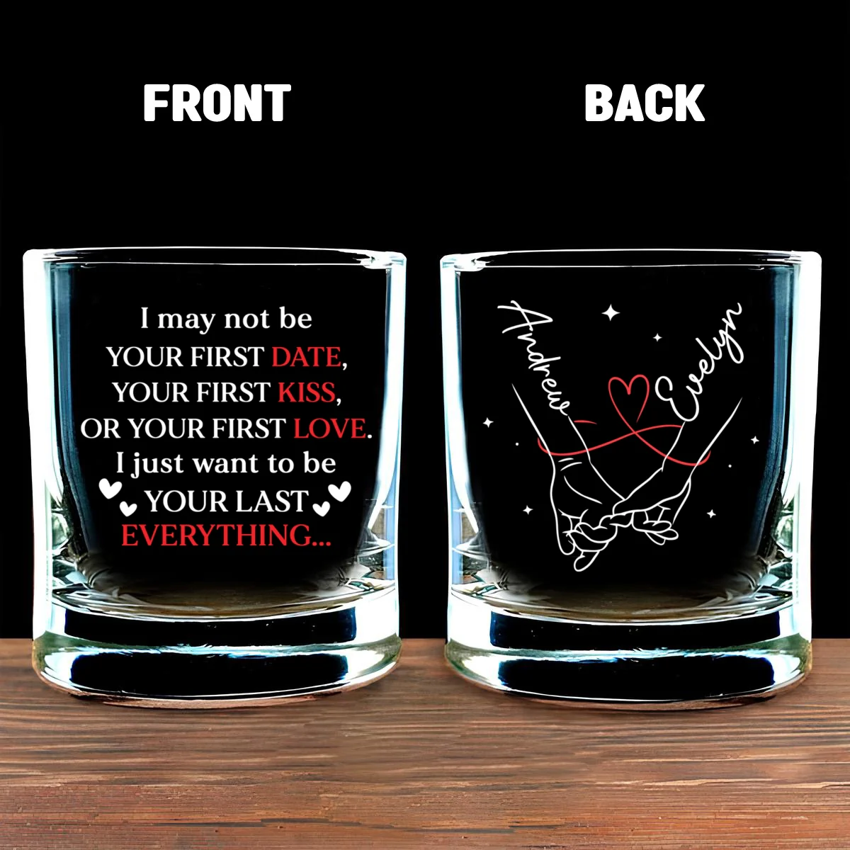 Your Last Everything - Personalized Custom Engraved Whiskey Glass - Image 6