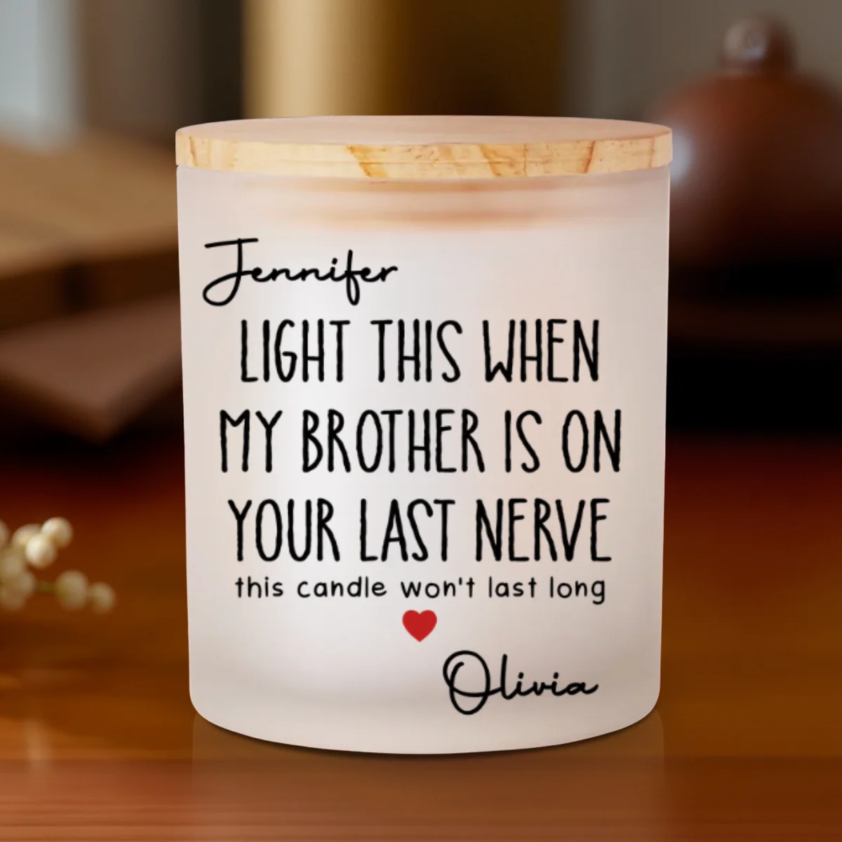 Your Last Nerve - Personalized Custom Glass Jar With LED Candle - Image 7