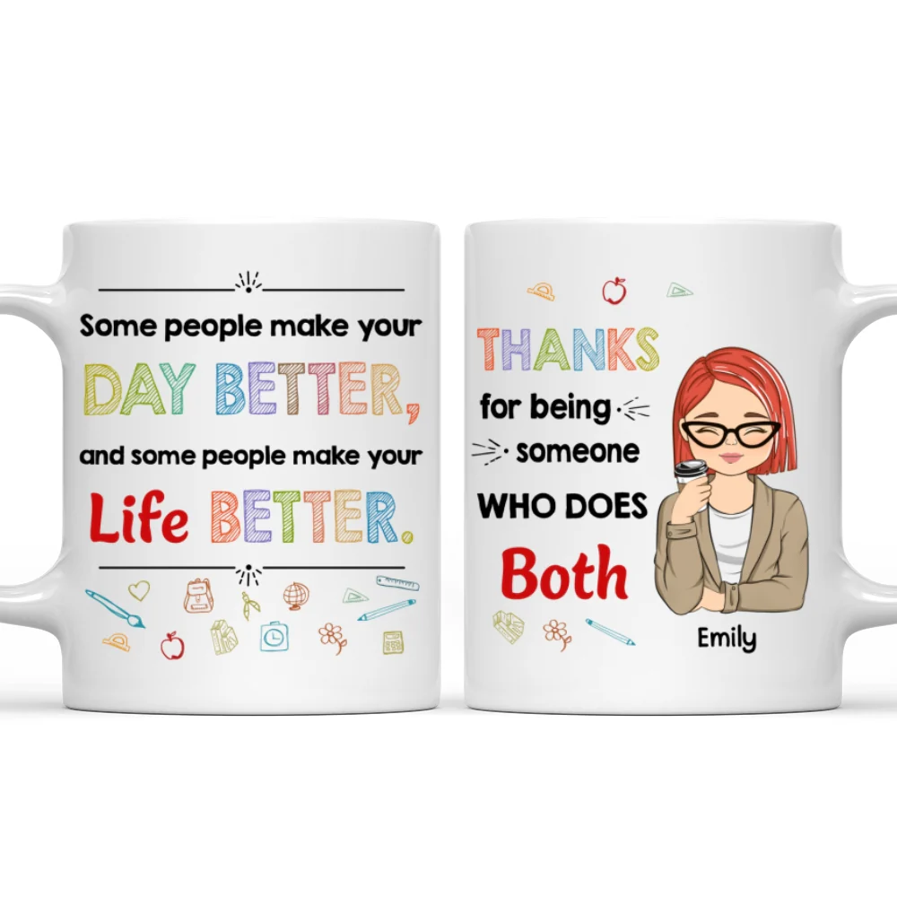 Your Lessons Shape Futures - Personalized Custom Coffee Mug - Image 10