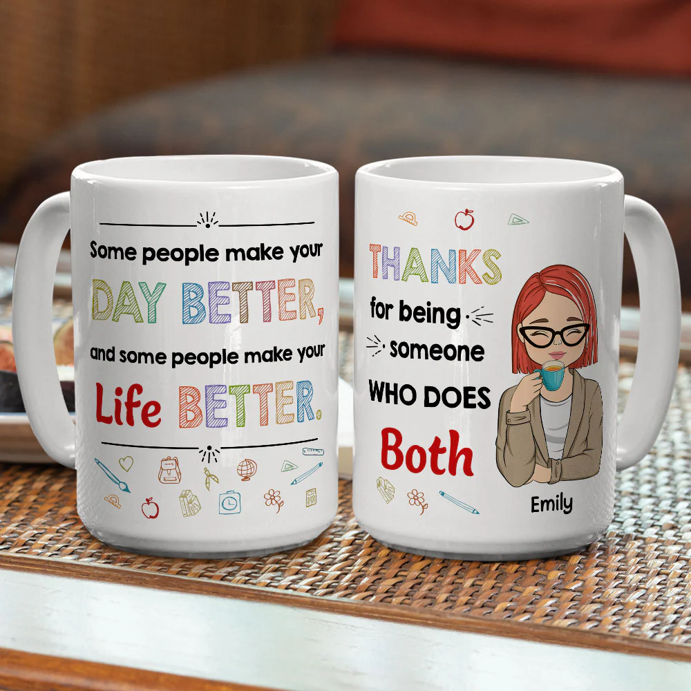 Your Lessons Shape Futures - Personalized Custom Coffee Mug - Image 2