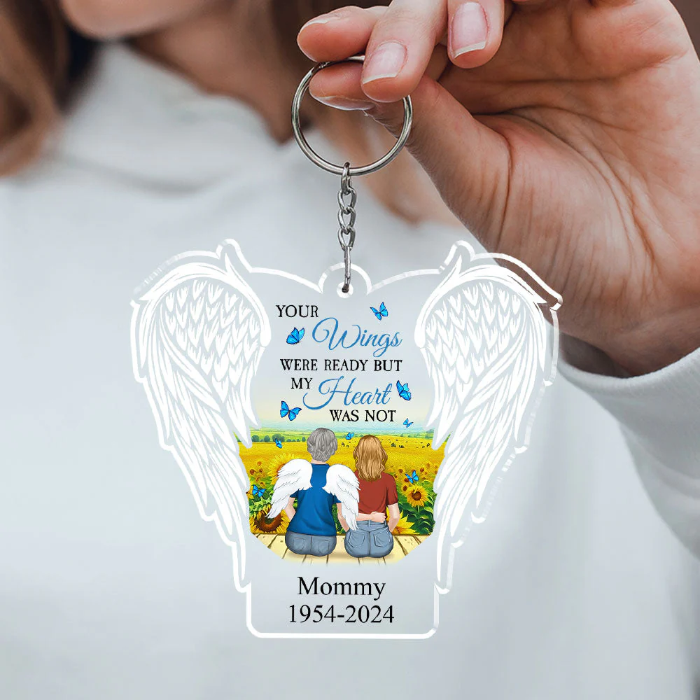 Your Light Will Always Shine In My Heart - Personalized Custom Acrylic Keychain - Image 3