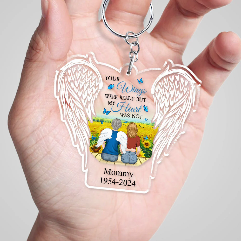 Your Light Will Always Shine In My Heart - Personalized Custom Acrylic Keychain - Image 5
