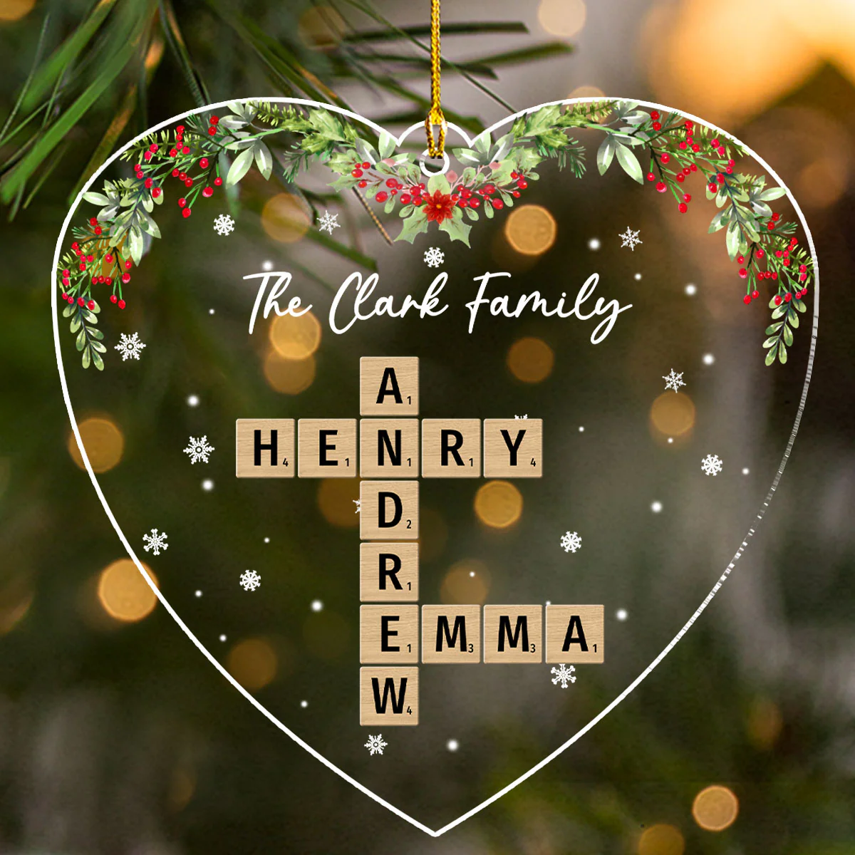 Your Love Melts My Heart - Personalized Custom Acrylic Ornament - Image 3