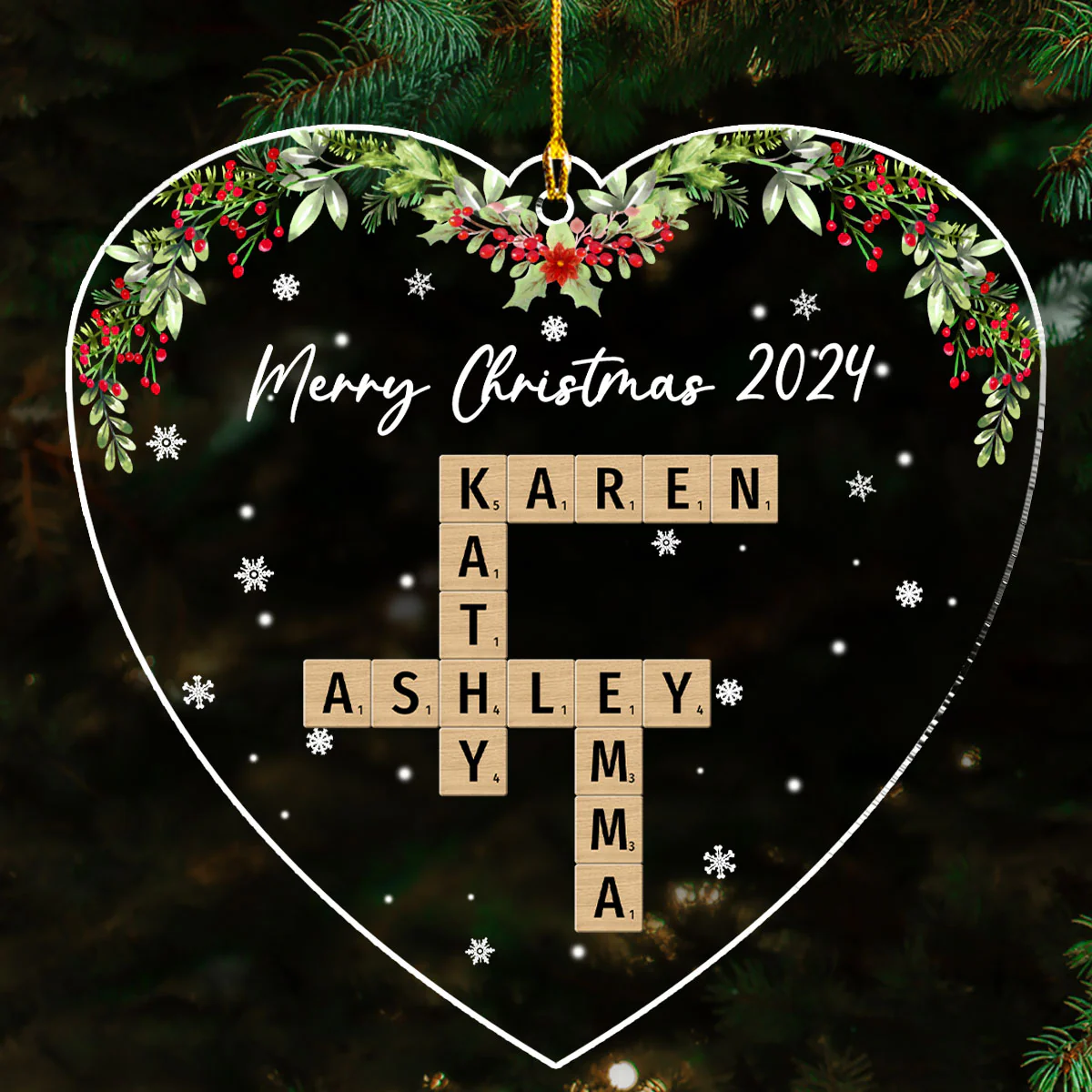 Your Love Melts My Heart - Personalized Custom Acrylic Ornament - Image 4