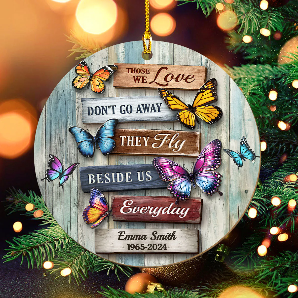Your Love Will Guide Us Always - Personalized Custom Wood Ornament - Image 2