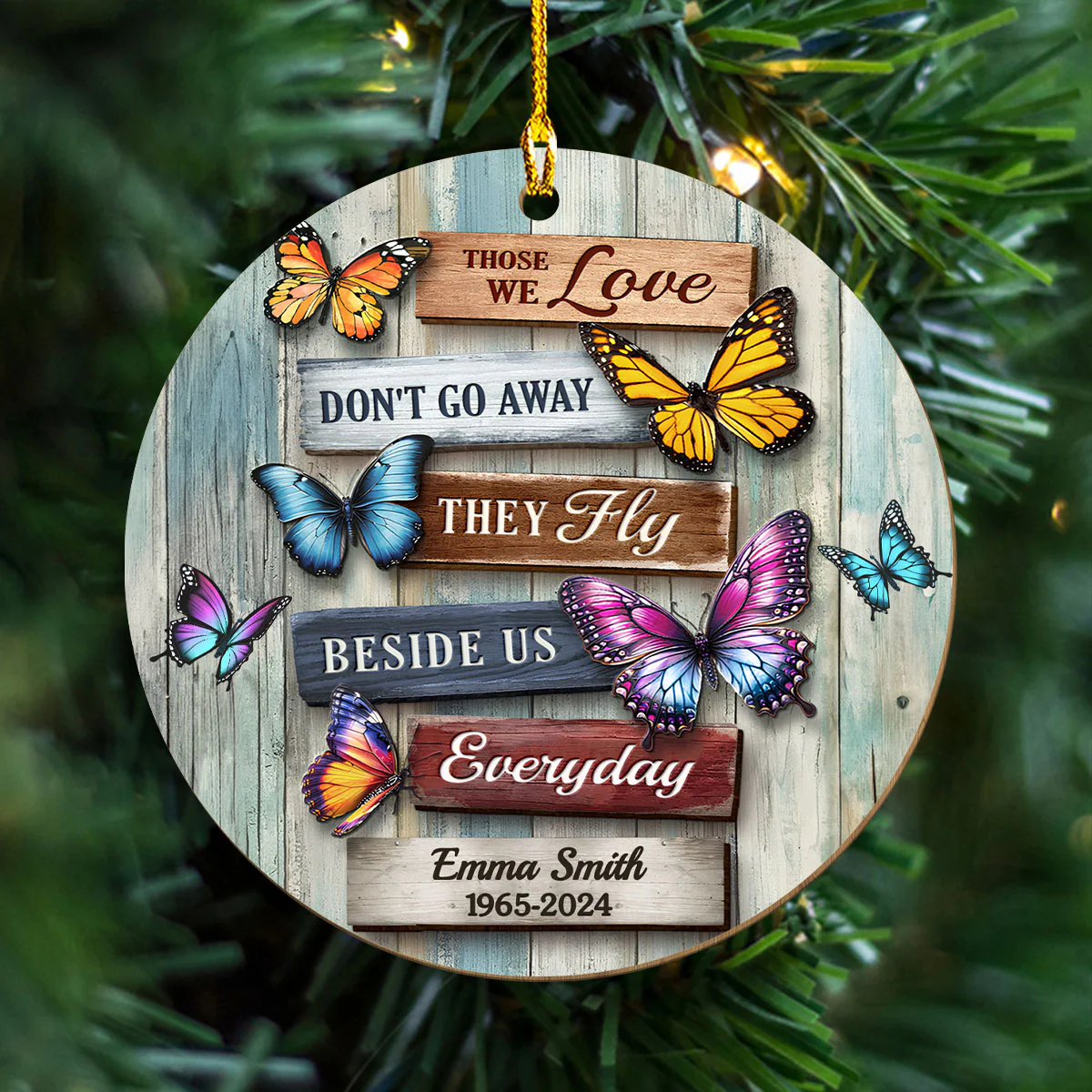 Your Love Will Guide Us Always - Personalized Custom Wood Ornament - Image 3