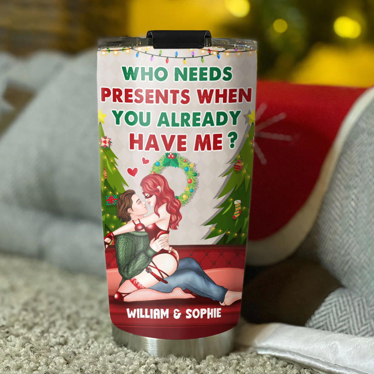 Your Present - Personalized Custom Tumbler - Image 5