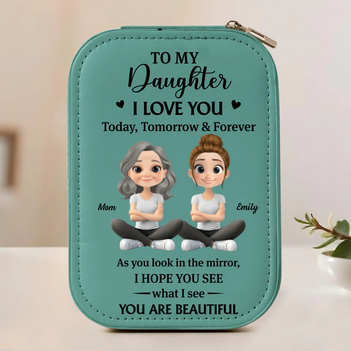 Your Reflection Is Pure Love  - Personalized Custom Jewelry Box With LED Mirror - Image 9