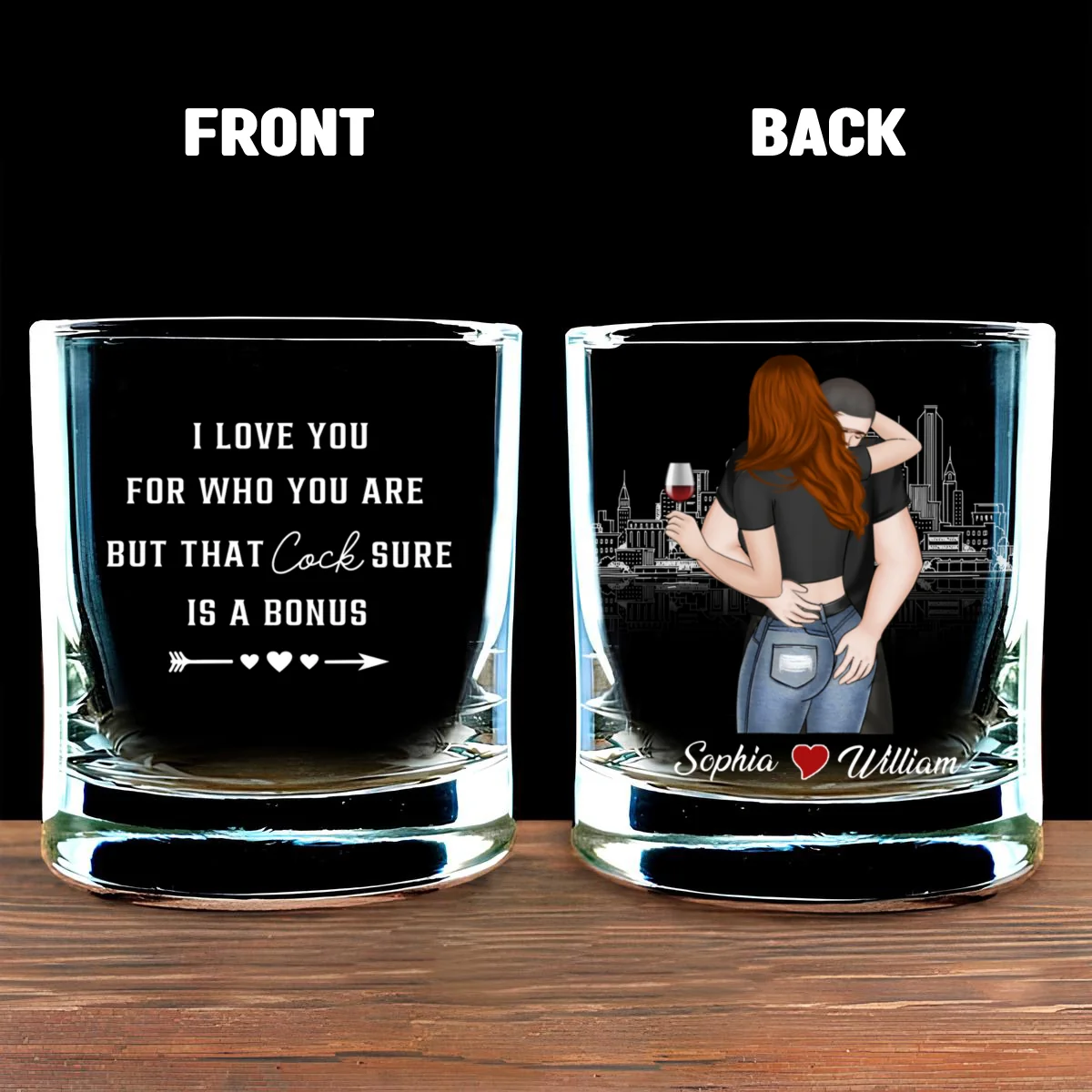 Your Reminder - Personalized Custom Whiskey Glass - Image 7