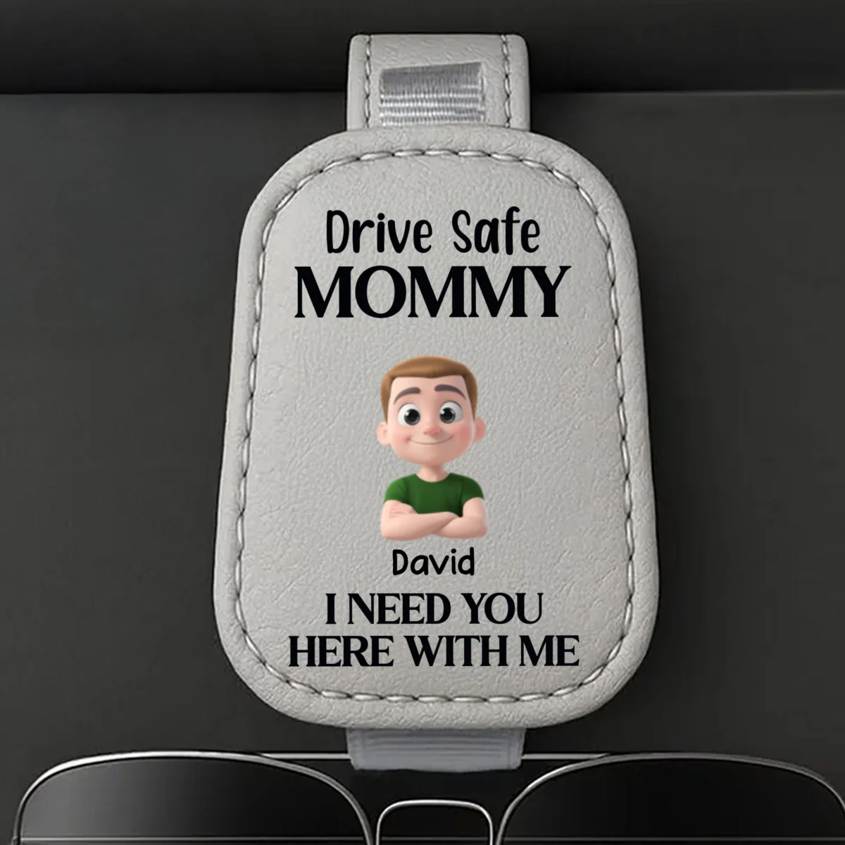 Your Safety Is Everything To Me - Personalized Custom Sunglasses Holder For Car Visor - Image 8