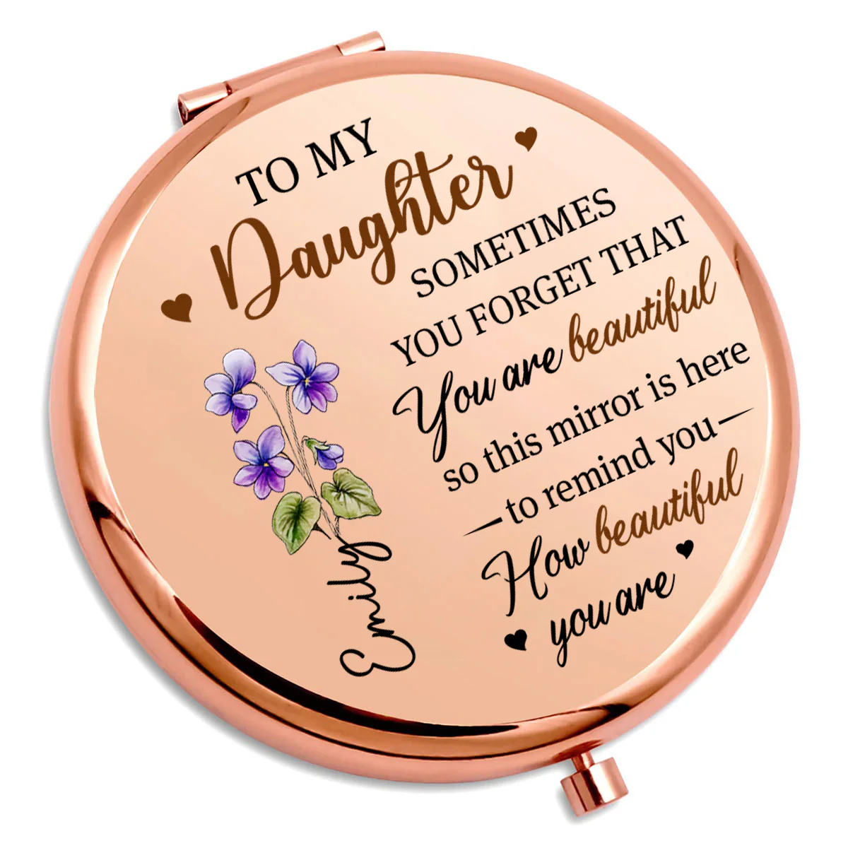 Your Smile Is My Sunshine - Personalized Custom Compact Mirror - Image 2