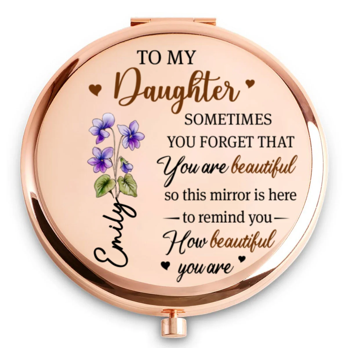 Your Smile Is My Sunshine - Personalized Custom Compact Mirror - Image 5