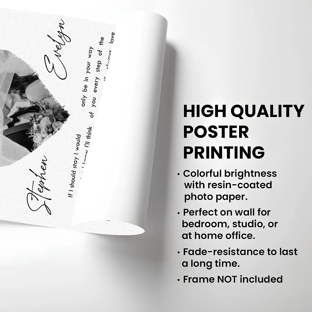 Your Song And Photo - Personalized Custom Poster - Image 4