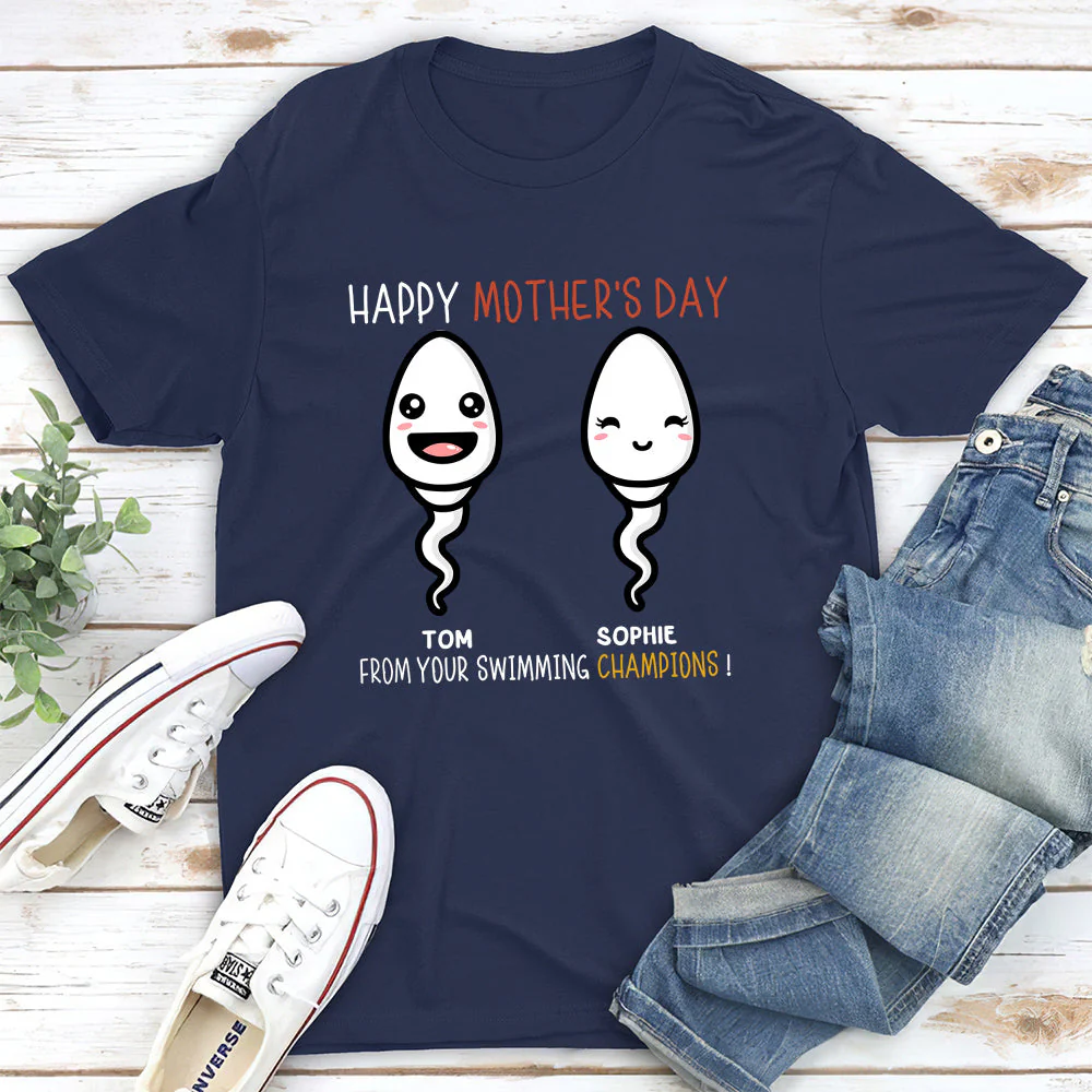 Your Swimming Champions - Personalized Custom Unisex T-shirt - Image 2