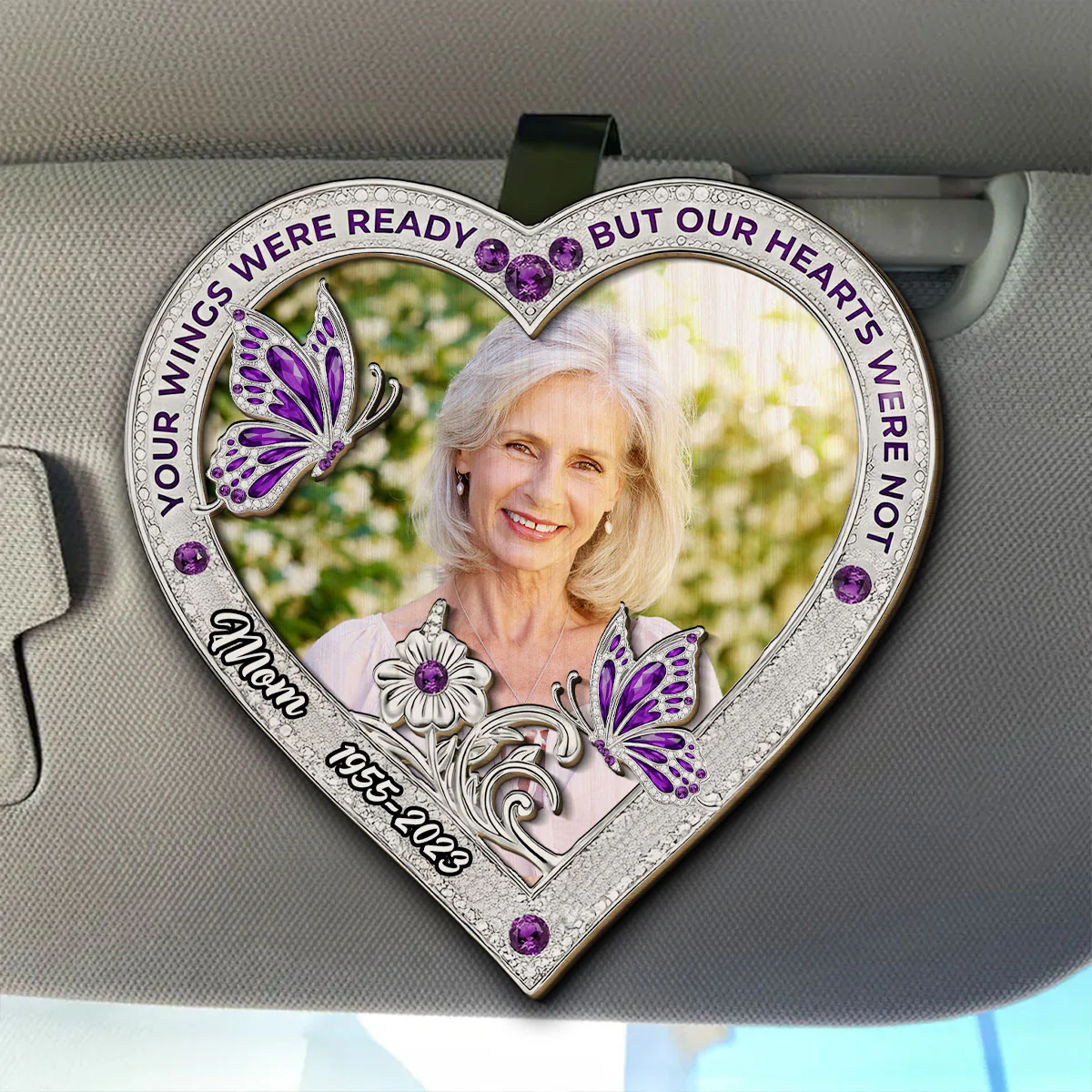 Your Wings Custom Photo 2 - Personalized Custom Car Visor Clip - Image 4
