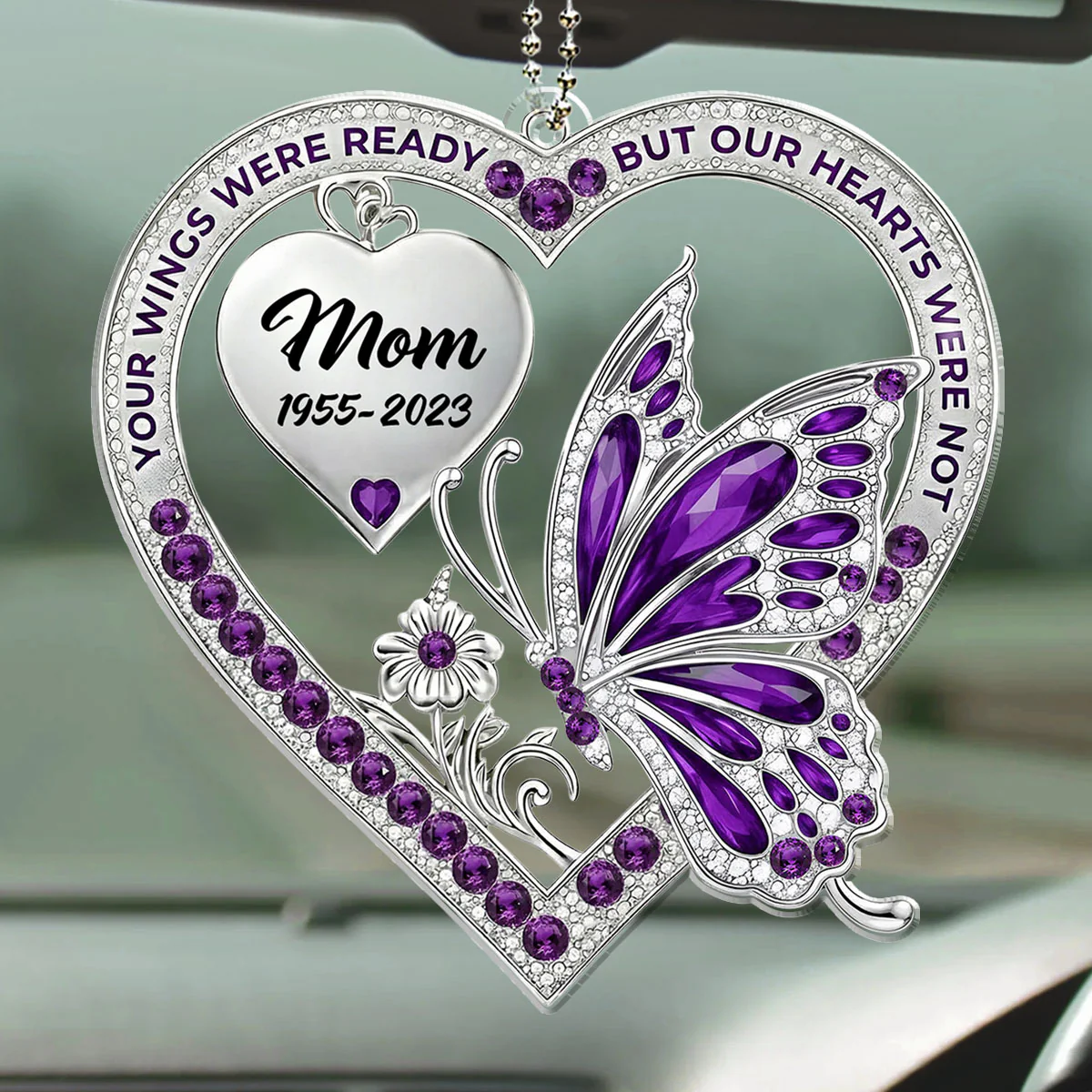 Your Wings - Personalized Custom Car Ornament - Image 3
